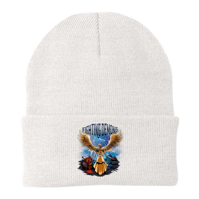 Angel Fighting Demons Knit Cap Winter Beanie