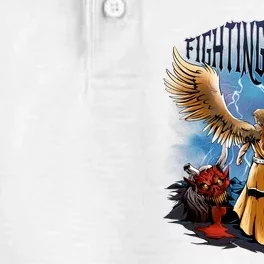 Angel Fighting Demons Dry Zone Grid Performance Polo