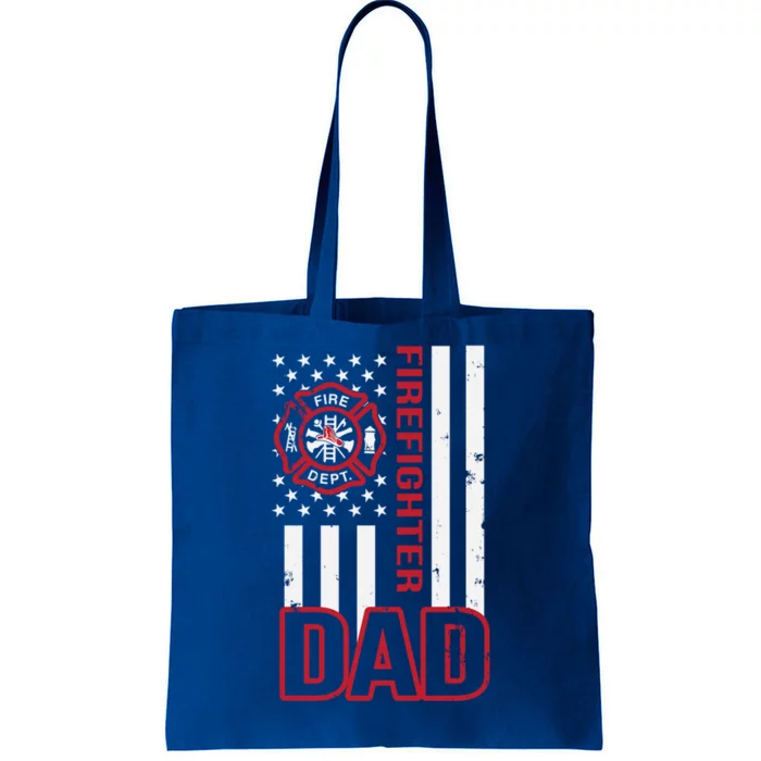 American Firefighter Dad Gift Tote Bag