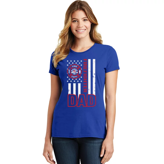 American Firefighter Dad Gift Women's T-Shirt