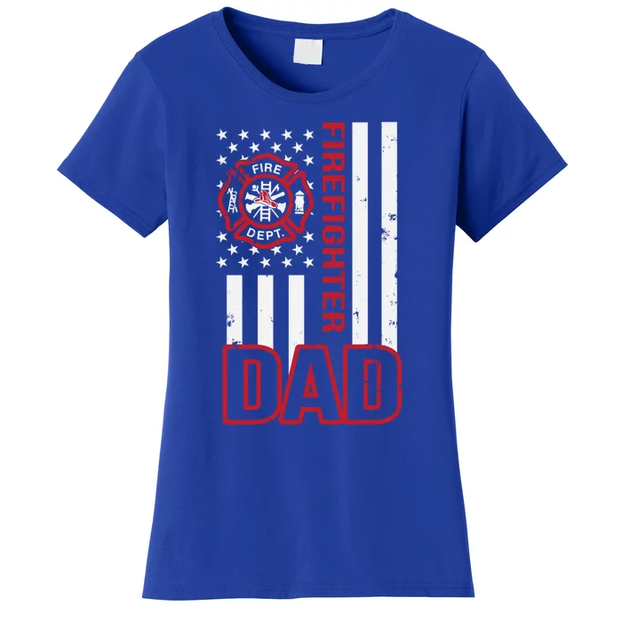 American Firefighter Dad Gift Women's T-Shirt