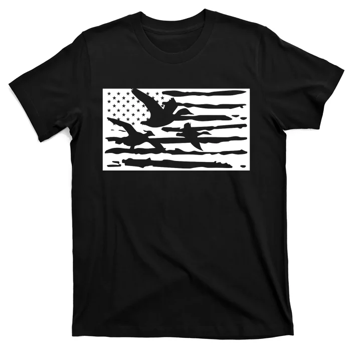 American Flag Duck Hunter T-Shirt