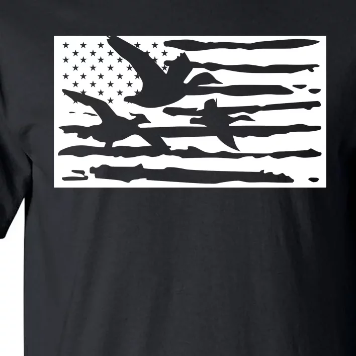 American Flag Duck Hunter Tall T-Shirt