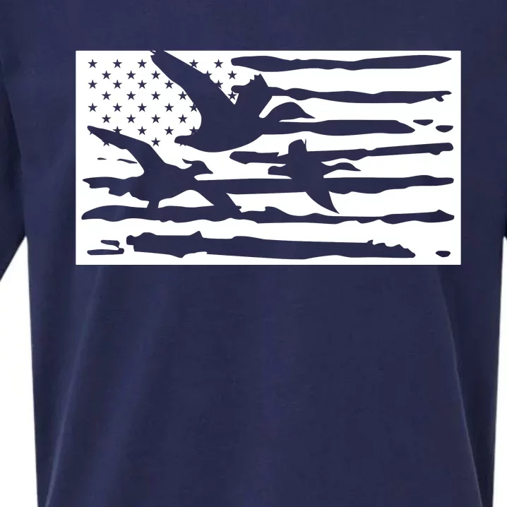 American Flag Duck Hunter Sueded Cloud Jersey T-Shirt