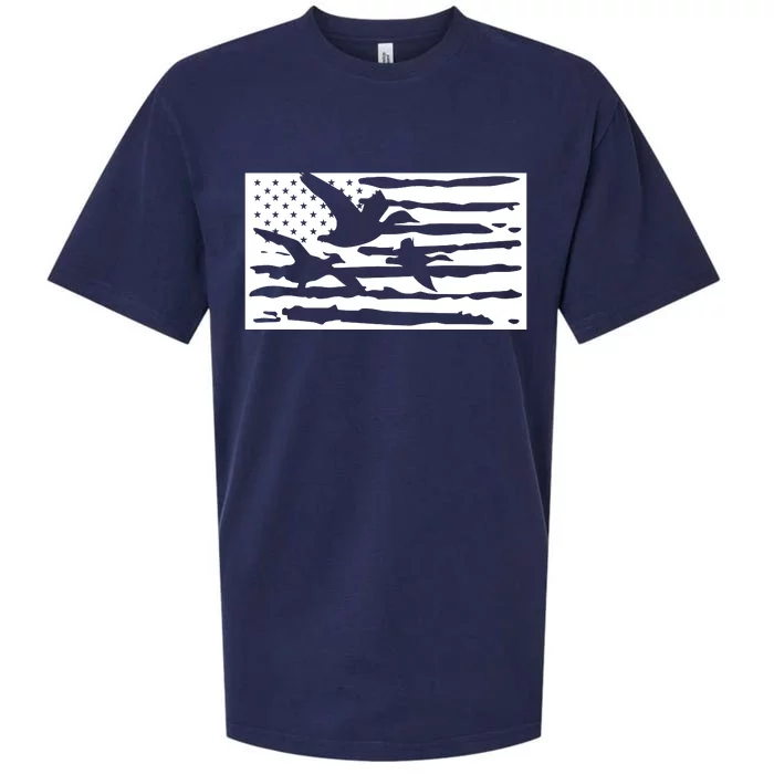 American Flag Duck Hunter Sueded Cloud Jersey T-Shirt