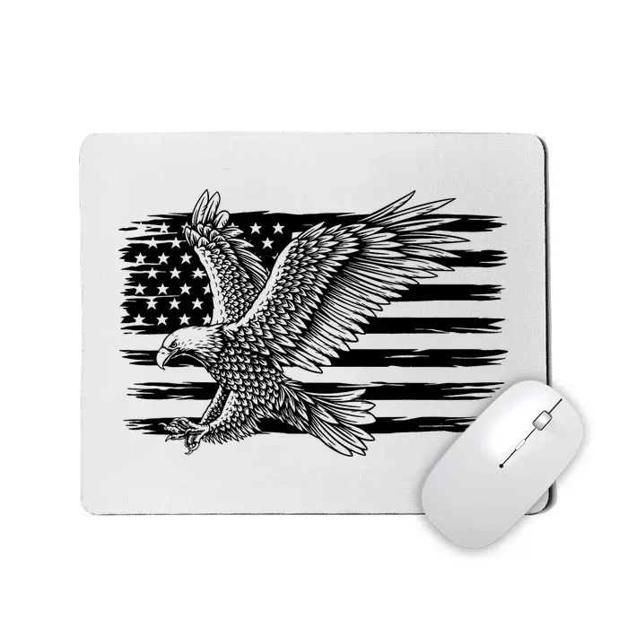 American Flag Eagle 4th Of July Independence Day Patriotic Mousepad