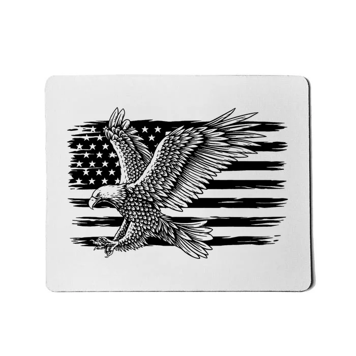 American Flag Eagle 4th Of July Independence Day Patriotic Mousepad