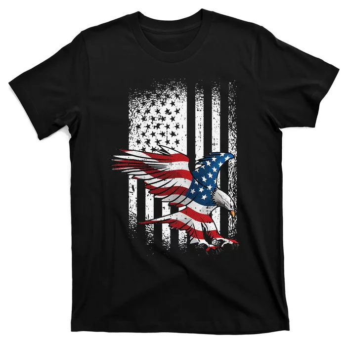 American Flag Eagle 4th Of July Independence Day Patriotic T-Shirt