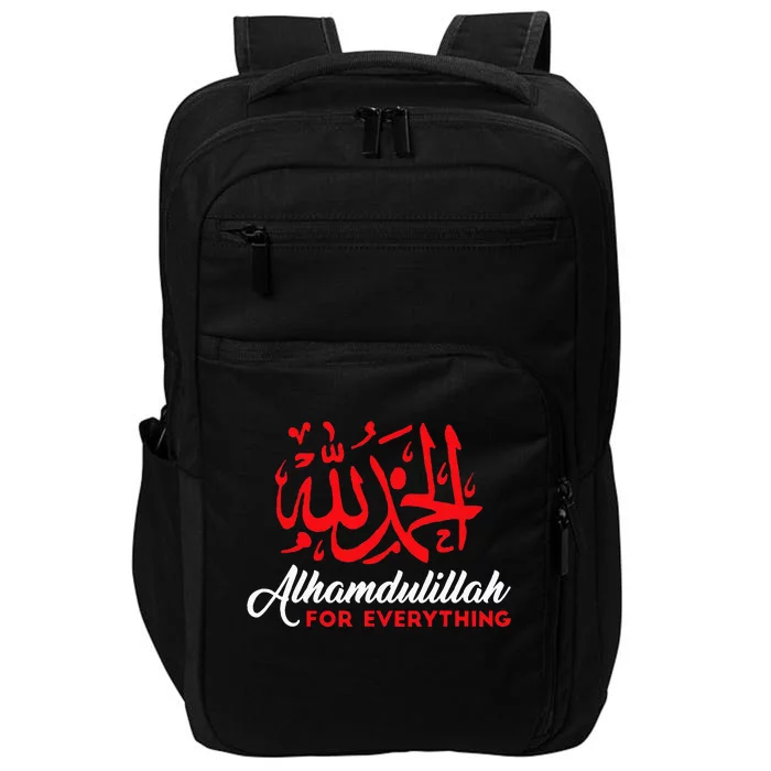 Alhamdulillah For Everything Gold Islamic For Muslim Impact Tech Backpack