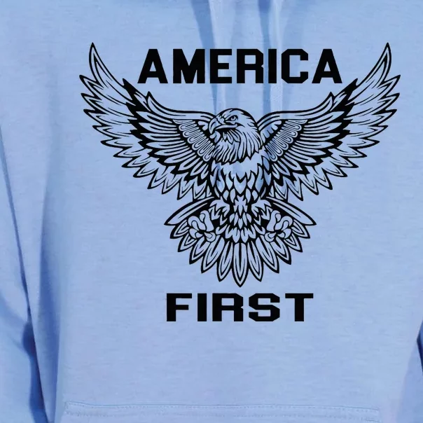 America First Eagle America First Unisex Surf Hoodie