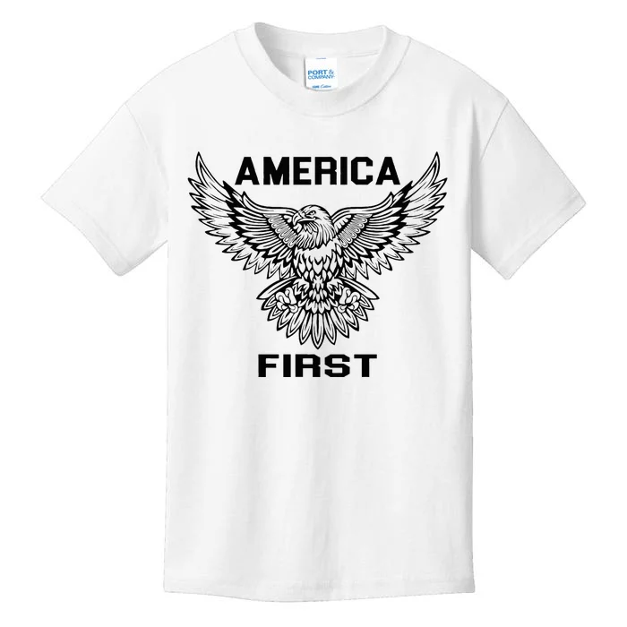 America First Eagle America First Kids T-Shirt