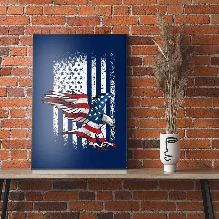 American Flag Eagle 4th Of July Independence Day Patriotic Poster