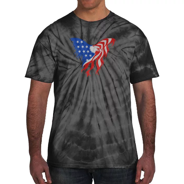 American Flag Eagle. Tie-Dye T-Shirt