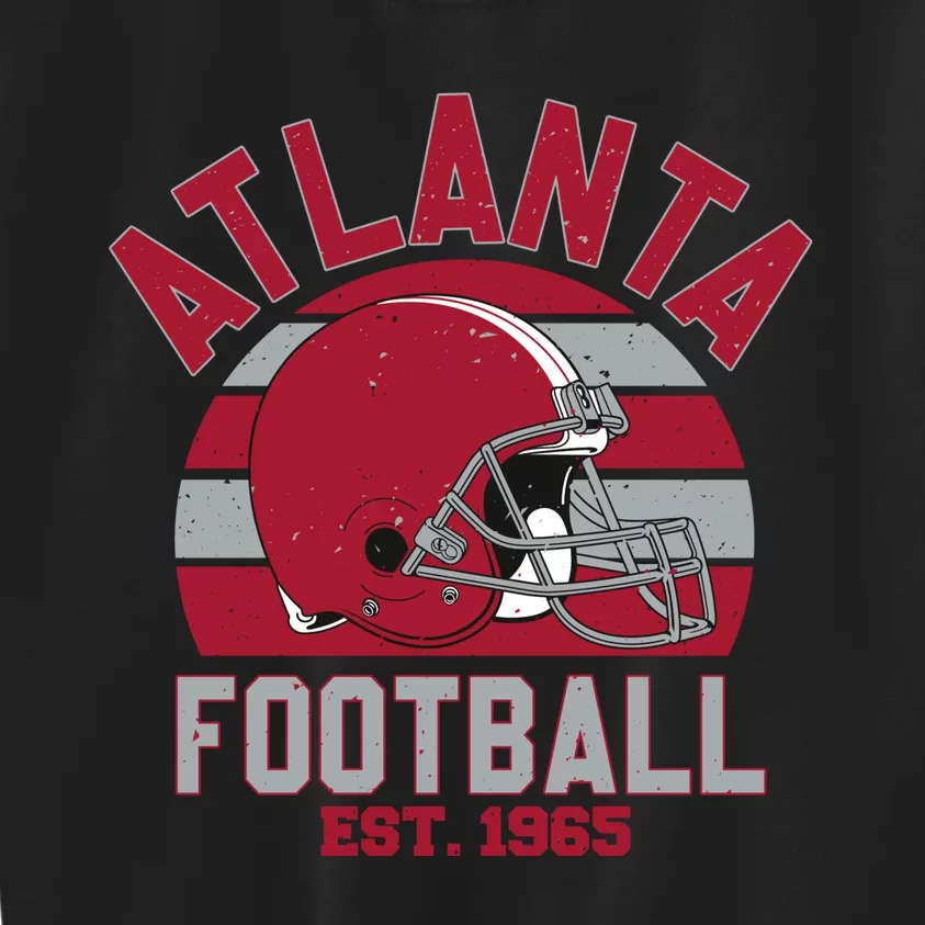 Atlanta Football Est 1965 Team Supporter Kids Sweatshirt