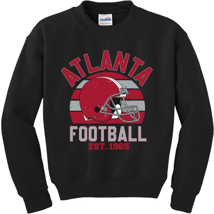 Atlanta Football Est 1965 Team Supporter Kids Sweatshirt