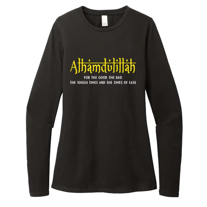 Alhamdulillah For Everything Islamic Gift For Muslim Womens CVC Long Sleeve Shirt