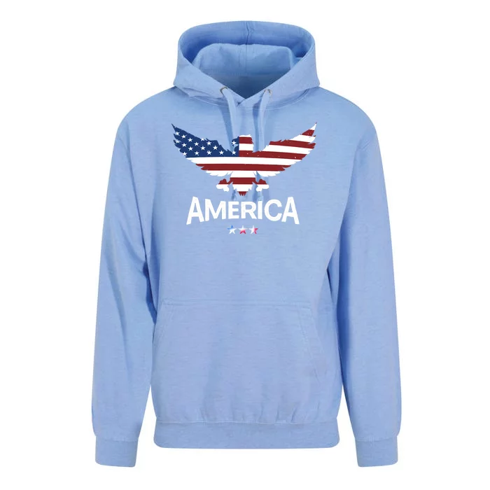 American Flag Eagle Unisex Surf Hoodie