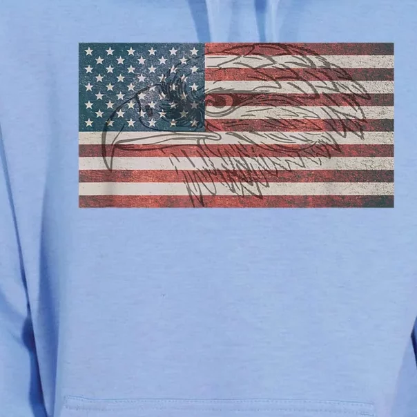 American Flag Eagle USA Unisex Surf Hoodie