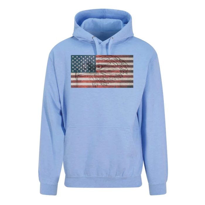 American Flag Eagle USA Unisex Surf Hoodie