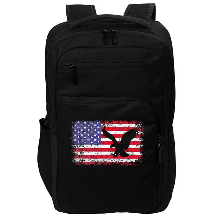 American Flag Eagle Usa 4th Of July Impact Tech Backpack