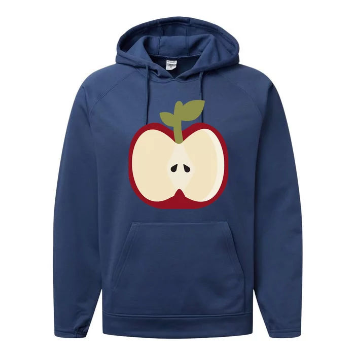 Apple Fruit Easy Lazy DIY Halloween Costume Performance Fleece Hoodie