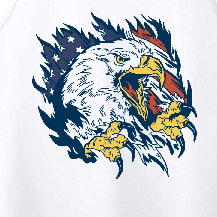 American Flag Eagle Patriot Gift Performance Tank