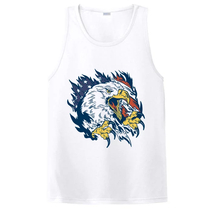 American Flag Eagle Patriot Gift Performance Tank