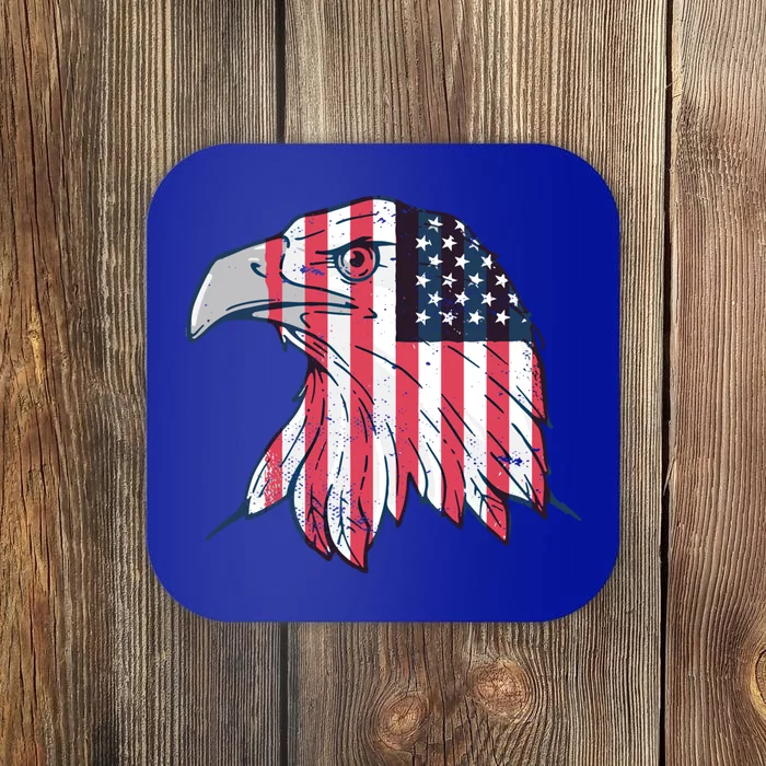 American Flag Eagle Usa Patriotic Gift Coaster