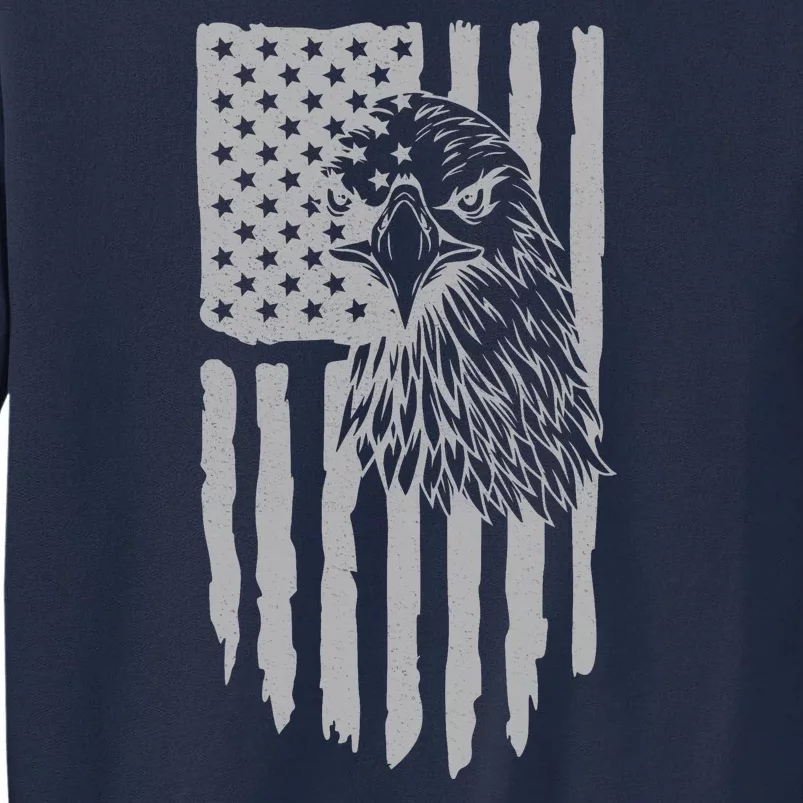 American Flag Eagle Patriot Tall Sweatshirt