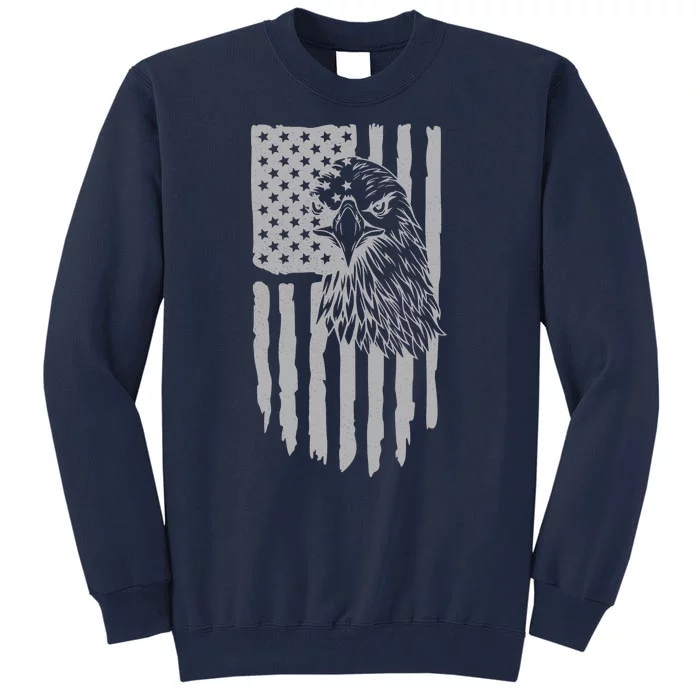 American Flag Eagle Patriot Tall Sweatshirt