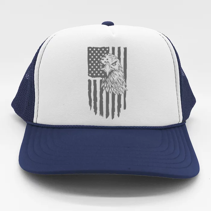 American Flag Eagle Patriot Trucker Hat