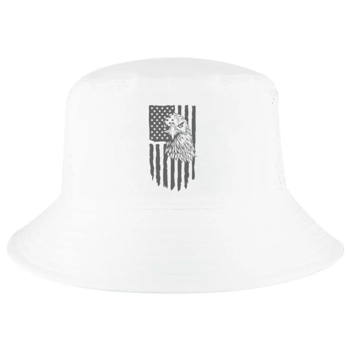 American Flag Eagle Patriot Cool Comfort Performance Bucket Hat