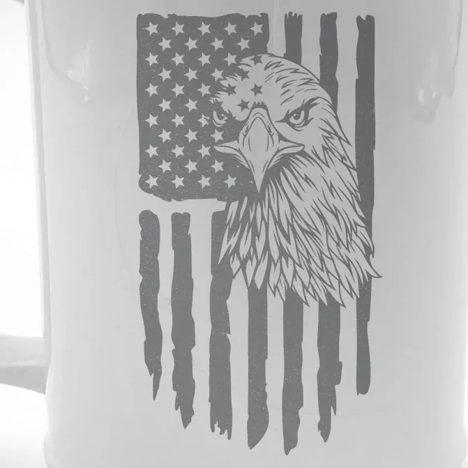 American Flag Eagle Patriot Front & Back Beer Stein