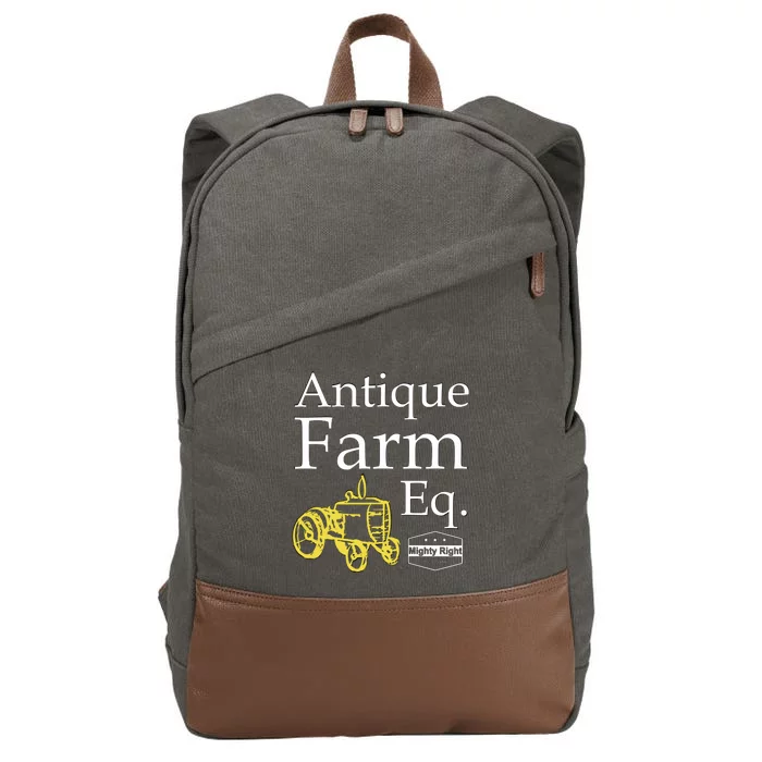 Antique Farm Equipment Cotton Canvas Backpack