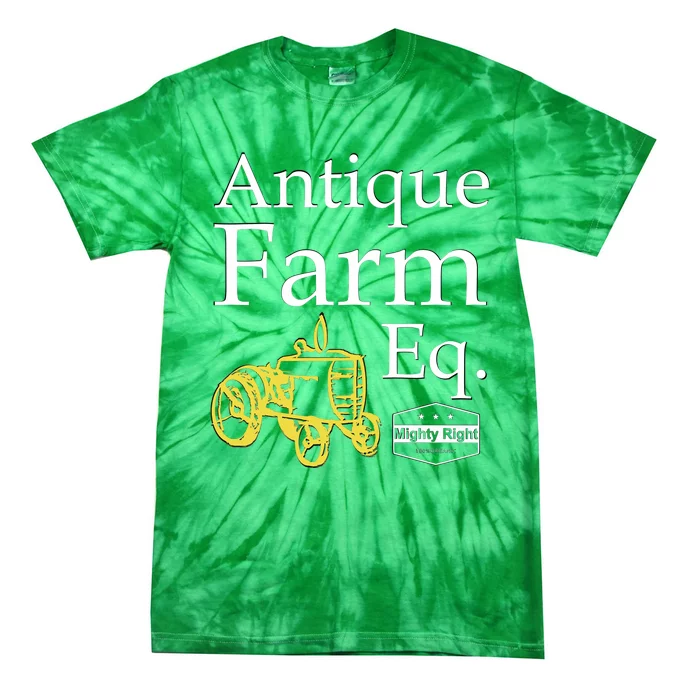 Antique Farm Equipment Tie-Dye T-Shirt