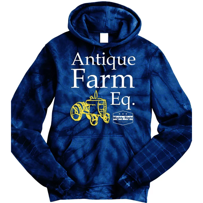 Antique Farm Equipment Tie Dye Hoodie