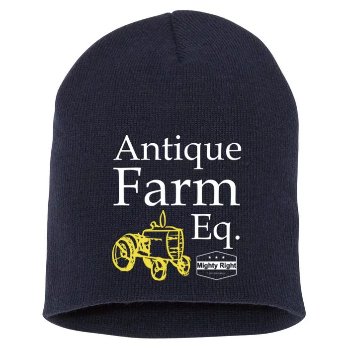 Antique Farm Equipment Short Acrylic Beanie