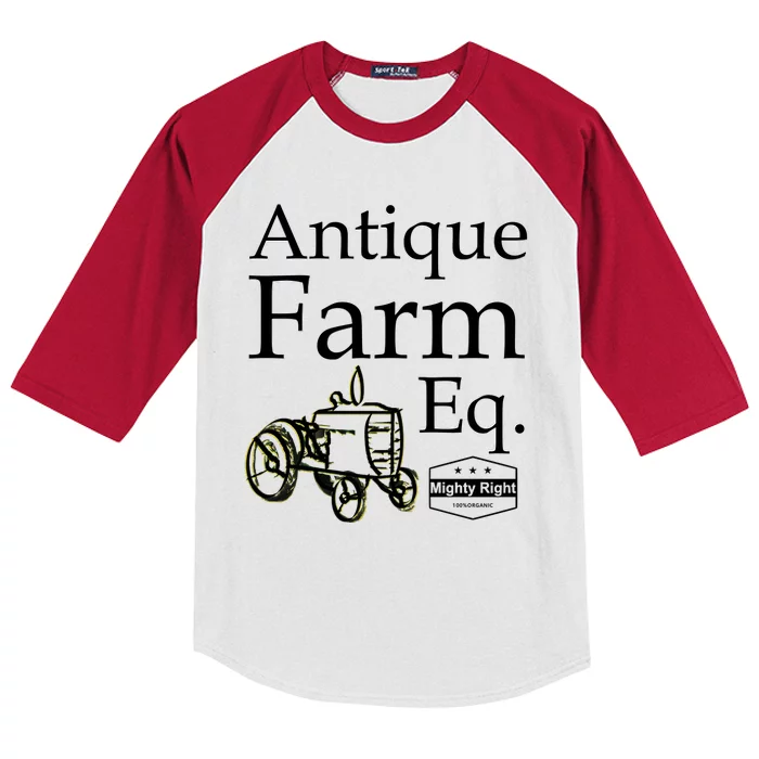 Antique Farm Equipment Kids Colorblock Raglan Jersey