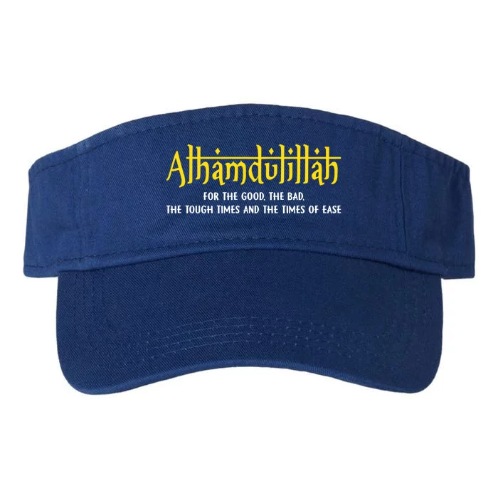 Alhamdulillah For Everything Islamic Gift For Muslim Gift Valucap Bio-Washed Visor