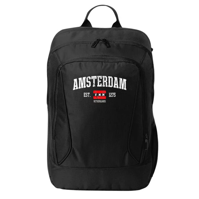 Amsterdam Flag Est. 1275 Netherlands Souvenir City Backpack