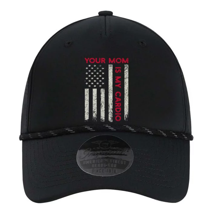 American Flag Funny Saying Your Mom Is My Cardio Performance The Dyno Cap