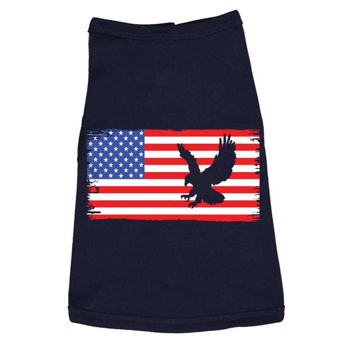 American Flag Flying Eagle Doggie Tank