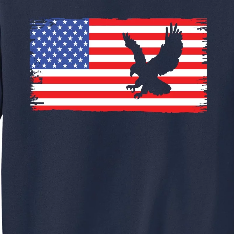 American Flag Flying Eagle Sweatshirt