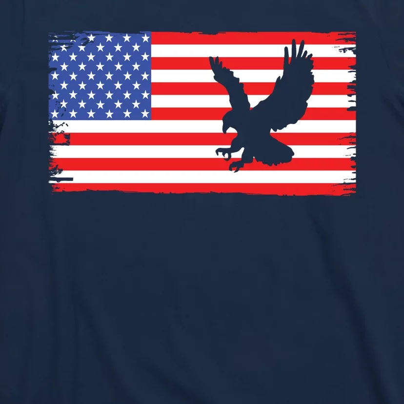 American Flag Flying Eagle T-Shirt