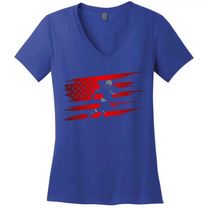 American Football Football Gift Women's V-Neck T-Shirt