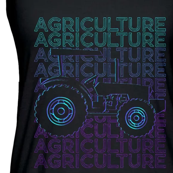 Agriculture Farming Farmer Ladies Essential Flowy Tank