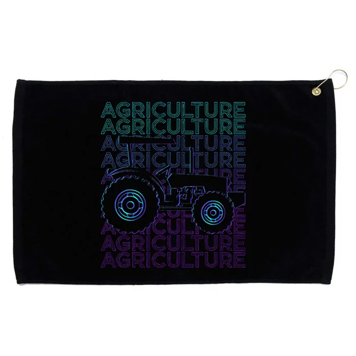 Agriculture Farming Farmer Grommeted Golf Towel