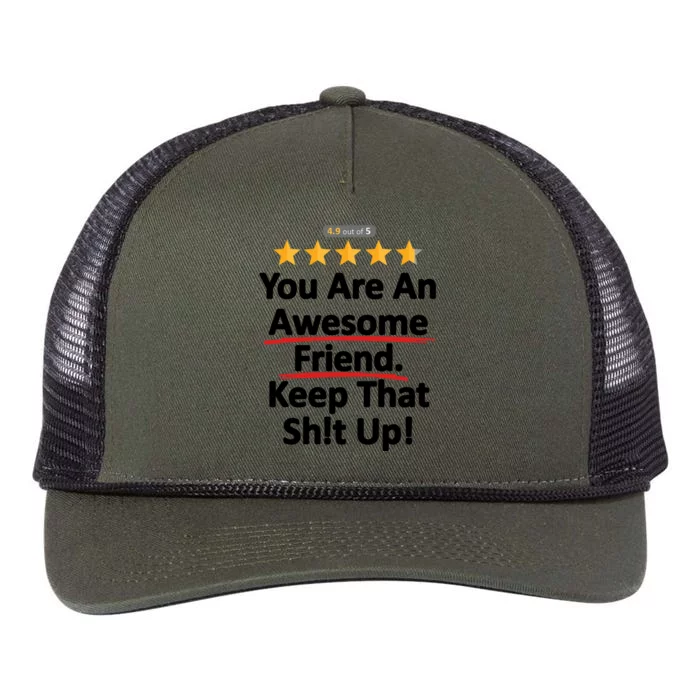 Awesome Friend Funny Gift Idea For BFF Retro Rope Trucker Hat Cap