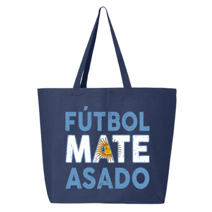 Argentina Flag Futbol Mate Asado Argentinian Pride 25L Jumbo Tote