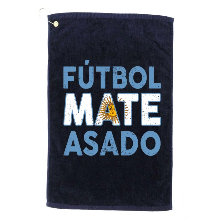 Argentina Flag Futbol Mate Asado Argentinian Pride Platinum Collection Golf Towel